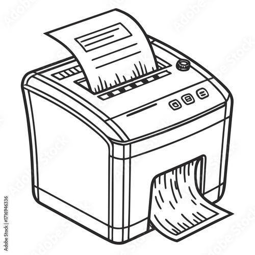 Confidential documents shredded securely by modern office paper shredder ensuring data privacy and protection