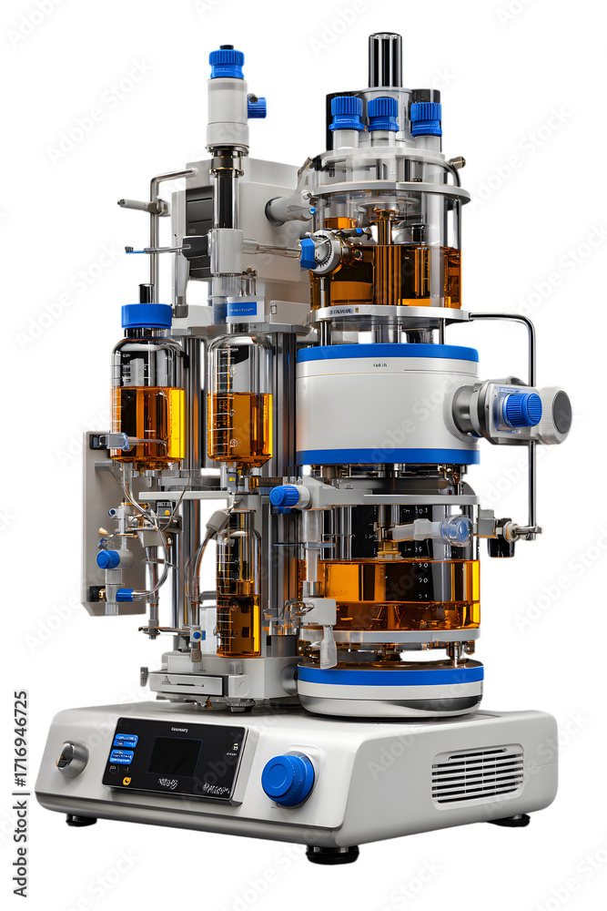 Fototapeta premium Advanced chemical reactor for research and development.