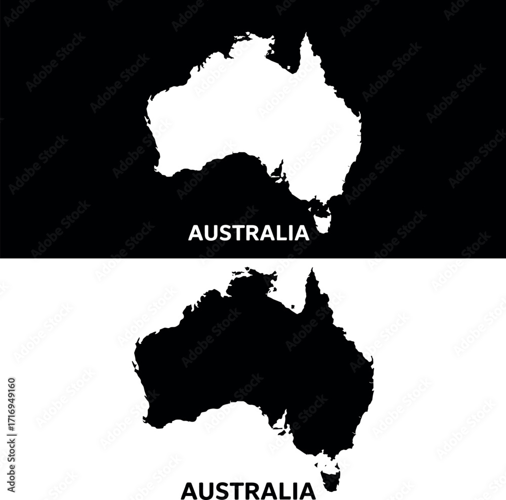 Fototapeta premium France and Austria map vector with highlighted Austria