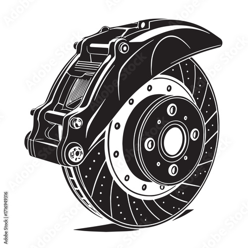 Black calipers Silhouette Vector, High Quality Illustration on White Background