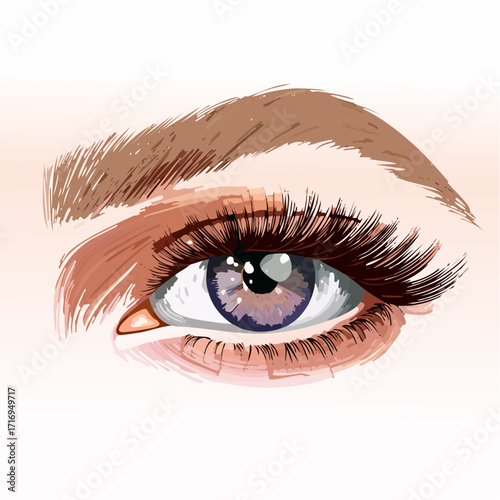 weary gaze – intimate oil impasto close-up for heartfelt greeting cards