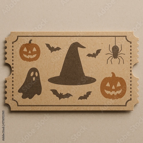 Unbranded Halloween Coupon Ticket