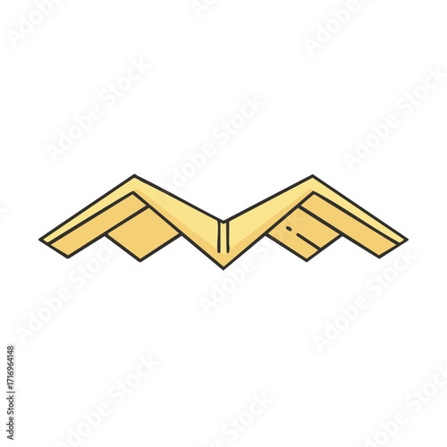 This iconic golden symbol, reminiscent of a powerful superhero emblem or a majestic crown, represents strength, courage, and heroic aspiration.