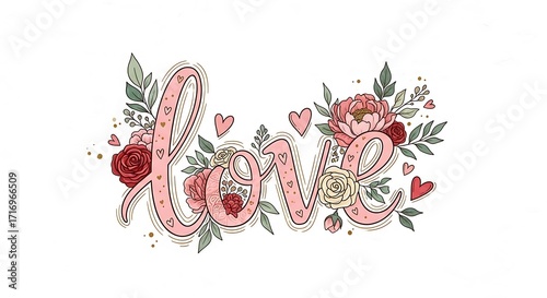 A charming, hand-drawn design of the word 