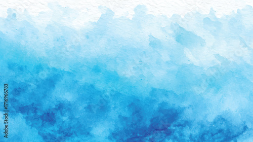 A vibrant watercolor painting of ocean waves, showcasing shades of blue and white, capturing the movement and energy of the sea