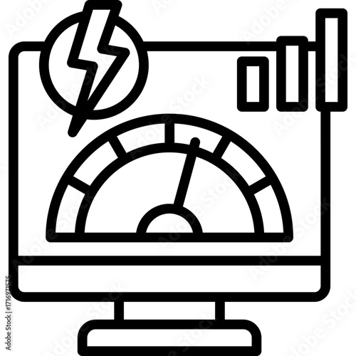 Power Monitoring line icon