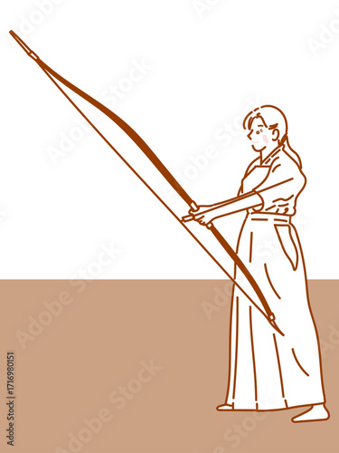 イラスト　部活　女性