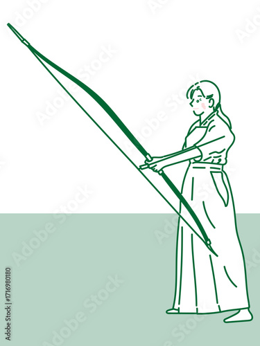 イラスト　部活　女性