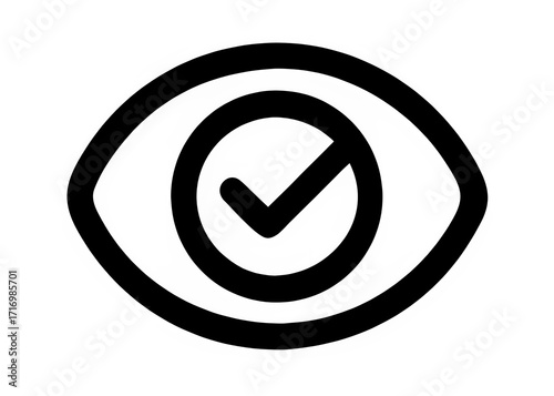 Verified Vision Secure and Authenticated Eye Icon