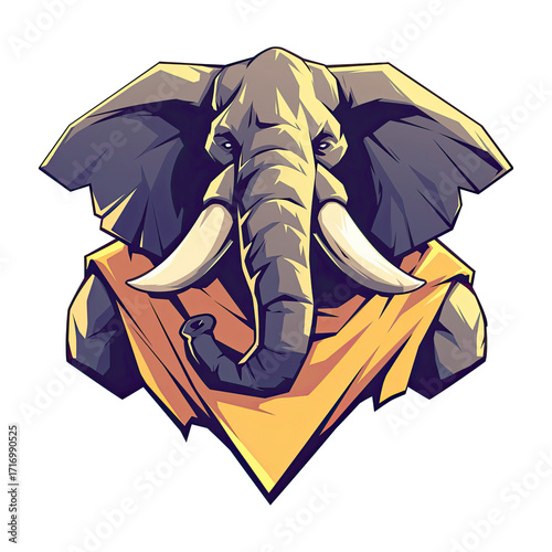 Big elephant cartoon character