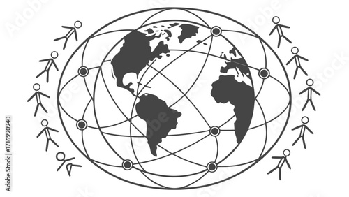 Global Network Connecting People Around the World.