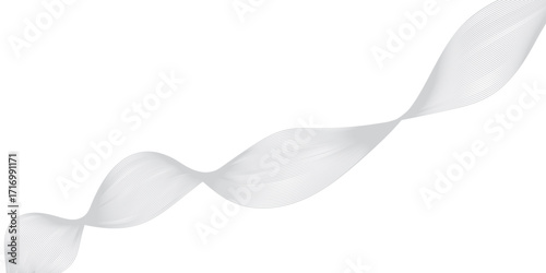 white plastic spoon on white ,Abstract grey wave lines on transparent background. Technology, data science, geometric border pattern.