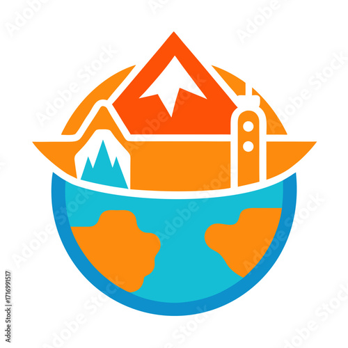 Travel Icon Vector Art Modern Tourism and Adventure Symbols for Creative Projects