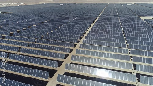 Aerial drone videos of the Cerro Dominador solar thermal power plant under construction in the Atacama Desert, Chile