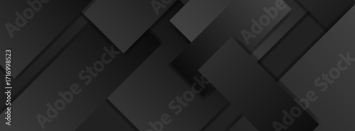 Baner background black style line pattern geometric