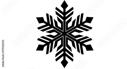 Black snowflake design
