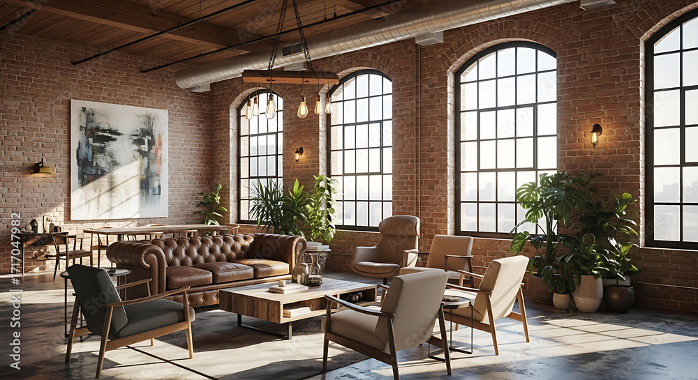 Fototapeta premium Interior Decoration | Modern Co-working Space
