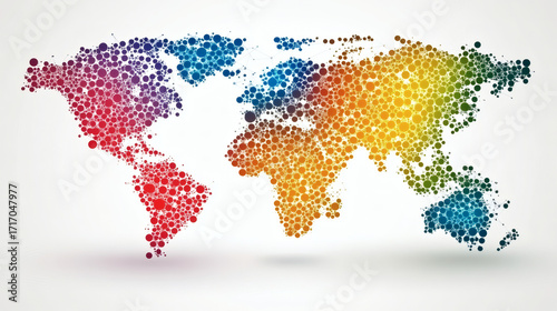 World map abstract design