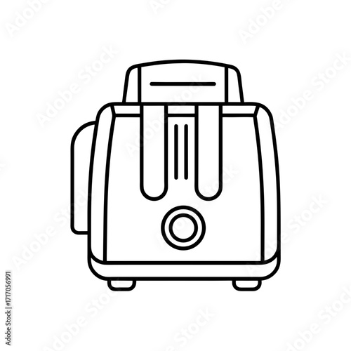 air fryer icon isolated on white