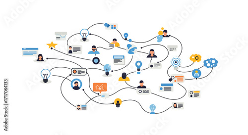 Premium Digital Growth Strategy: Elegant Abstract Lines for Modern Business Vision