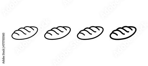 Baguette Multiple Line Icon Element