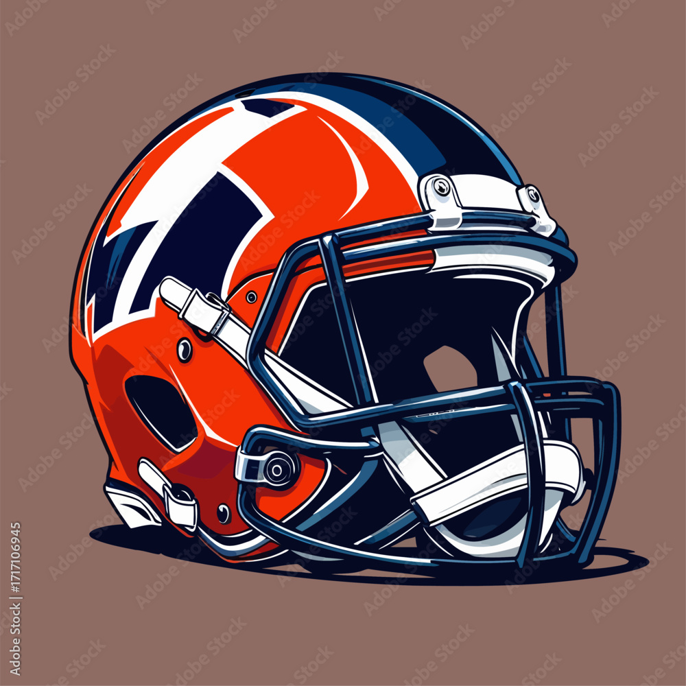 Fototapeta premium american football helmet vector
