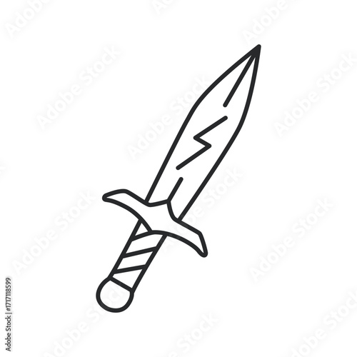 A Lightning-powered Fantasy Dagger