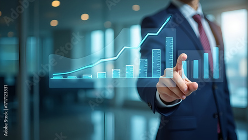 Executive Risk Aversion Principles: Visualizing Asset Allocation with Bond Weighting & Low-Volatility Investment Themes on Transparent Board - Stock Photo Concept with Space for Text