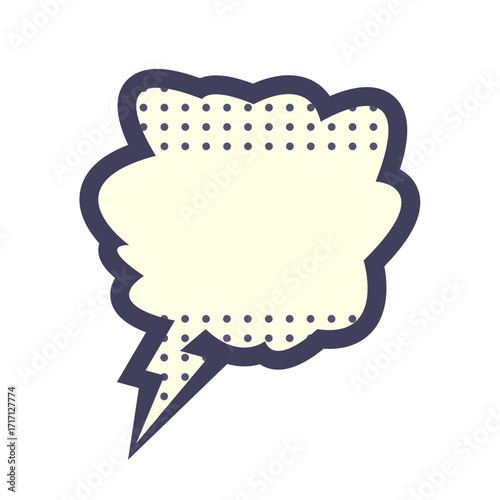 Abstract colorful graphic design element with playful shapes and dotted patterns for creative use