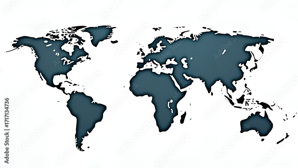 Naklejka premium Global Trade Taxes Comparison: Visualizing Rate Disparities Across Continents with Map Overlays and Statistical Annotations for Corporate Reports - Photo Stock Concept