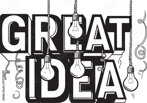 Great idea light bulb concept