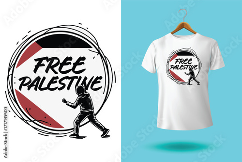 Free gaza free palestine graphic design and tshirt design with national colors