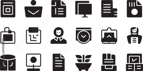 set of household appliances icons