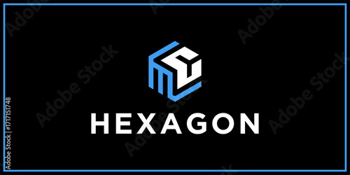 MC hexagon logo design inspiration	