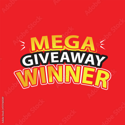 Mega Give Super Sale sticker.