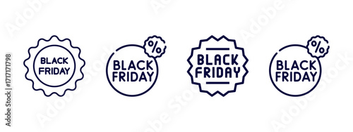“Black Friday Tag Vector Collection – Discount Labels, Sale Icons, Shopping Banners, Coupons, Templates & Promotional Package Design”