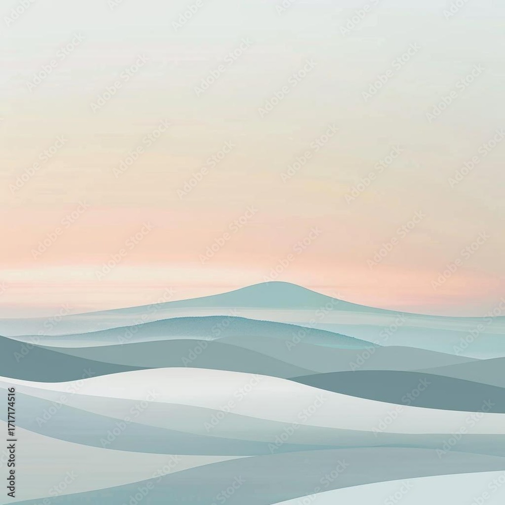 Fototapeta premium vector illustration of a mountain landscape