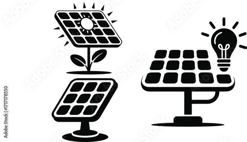 Embrace sustainable energy solutions with solar panels and innovative light bulb designs