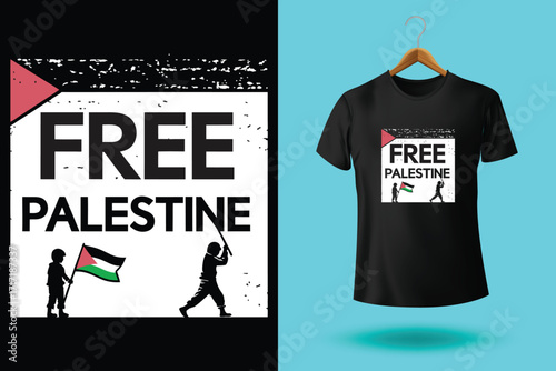 Free gaza free palestine t-shirt design