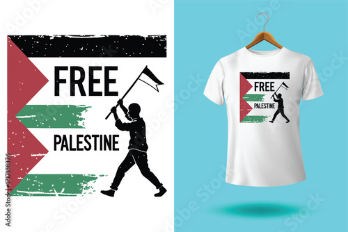 Free gaza free palestine t-shirt design