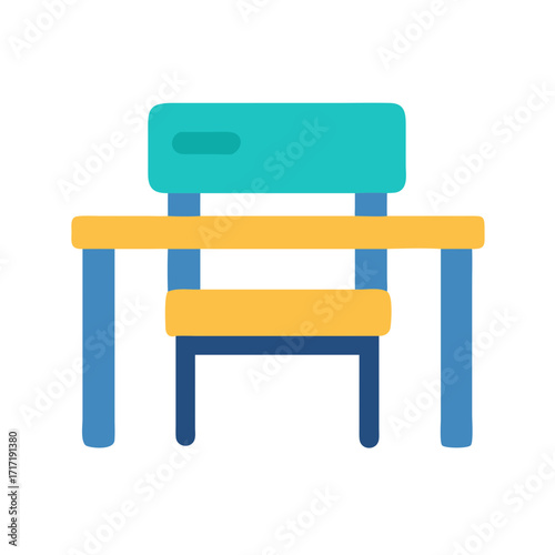  Stylish School Desk Graphic Icon