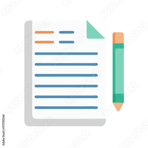  Unique Essay Paper Illustration Icon