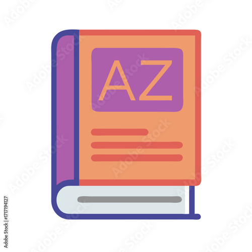  Dictionary Book Icon for Study Materials