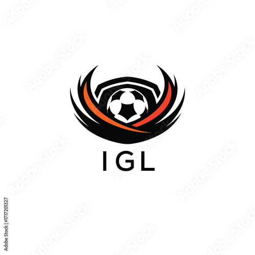 IGL Football Company logo. IGL football academy logo design for entrepreneur and business. IGL Branding Design best icon.
