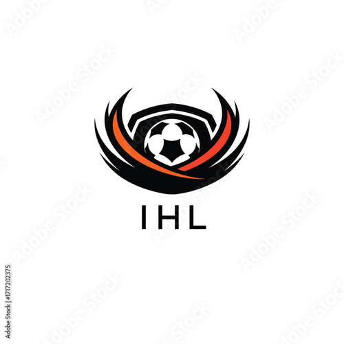 IHL Football Company logo. IHL football academy logo design for entrepreneur and business. IHL Branding Design best icon.
