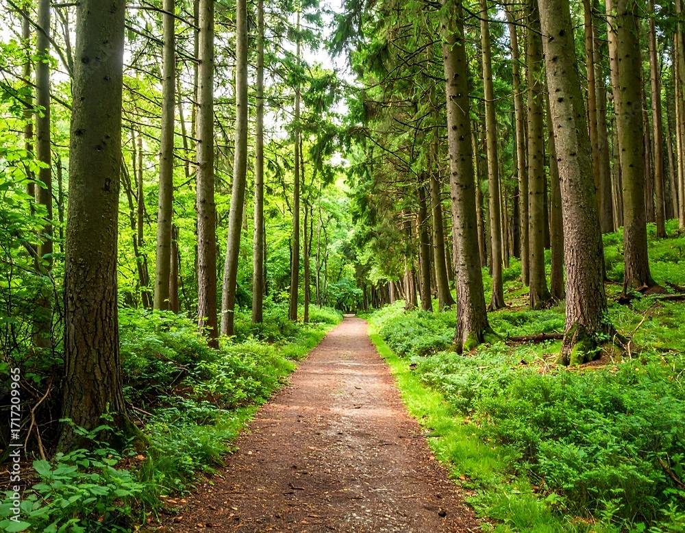 Fototapeta premium Lush forest path