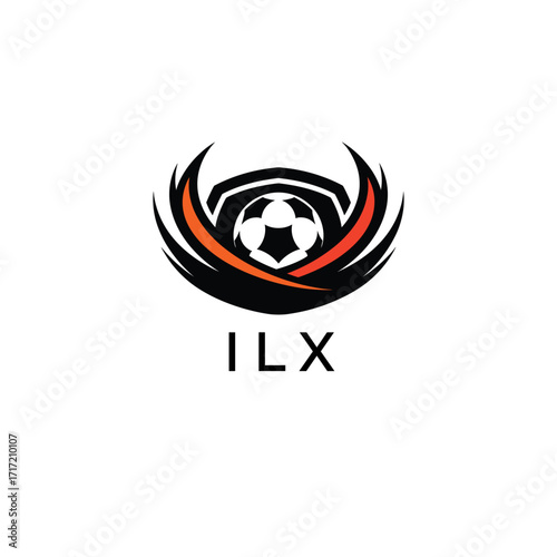 ILX Football Company logo. ILX football academy logo design for entrepreneur and business. ILX Branding Design best icon.
