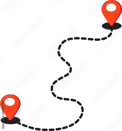 location map pointer icon, place pin marker sign - red gps map pointers in flat style, destination symbols. location pin line icon, Navigation sign. Map pin place marker. location pointer icon symbol 