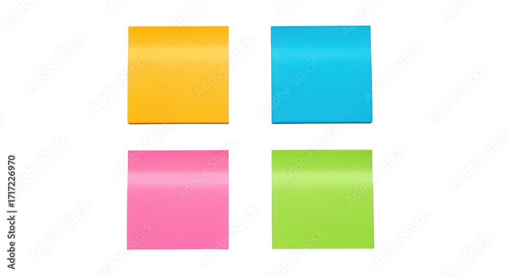 Fototapeta premium Colorful Sticky Notes On Black Background
