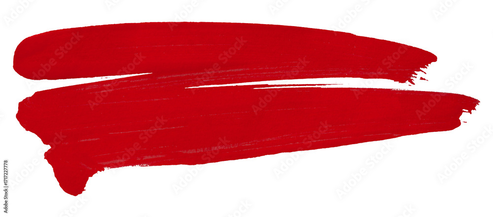 Obraz premium Abstract red watercolor background. Hand drawn artistic style. Isolated on transparent background.